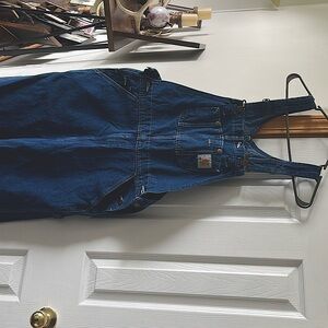 36x34 Carhartt Denim Bib Overalls